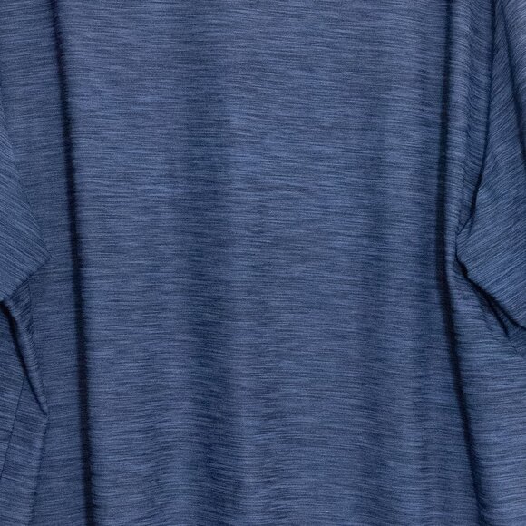 Mens Polo Shirt By Roundtree & Yorke Navy Short Sleeve Relaxed Fit - Picture 9 of 10